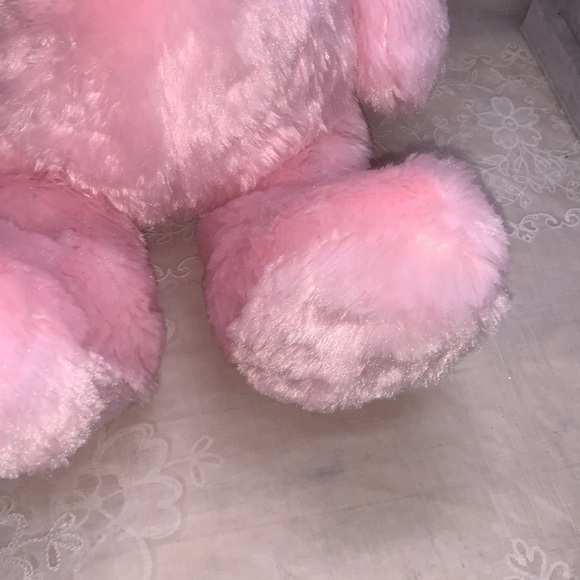 24" Pink Easter bunny Anico Int'l Inc stiff ears hat yellow flower - Picture 8 of 9